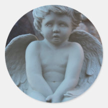 Angel Child Round Stickers