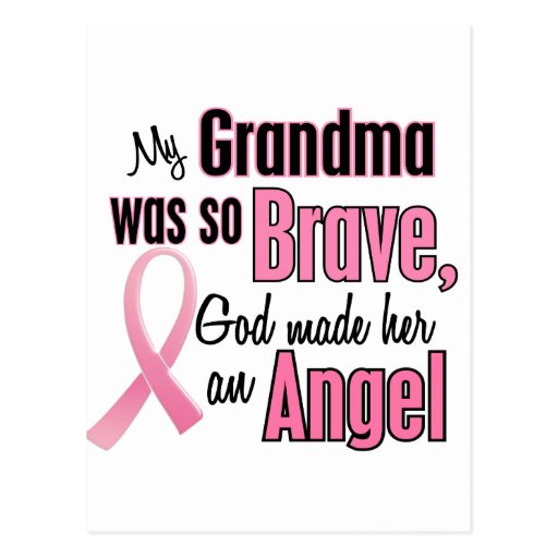 Angel GRANDMA Breast Cancer T-Shirts & Apparel Postcards