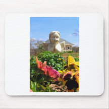 Angel In the Garden Mouse Pads