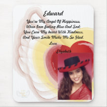 Angel Of Happiness Personalised Mousepad_Customize