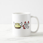 Angel Pie and Devil Pi Coffee Mugs