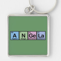 Angela made of Elements Key Chain