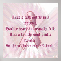 Angelic Whispers Pink Ribbon Poster - Part 1