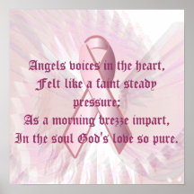 Angelic Whispers Pink Ribbon Poster - Part 2