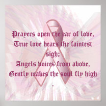 Angelic Whispers Pink Ribbon Poster - Part 3