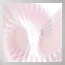 Angelic Wings Dazzling Mauve Poster - Customise