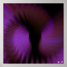 Angelic Wings Dazzling Purple Dark Poster-Cust.