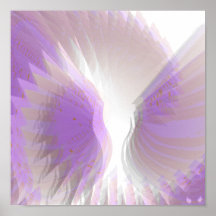Angelic Wings Dazzling Purple Poster - Customise