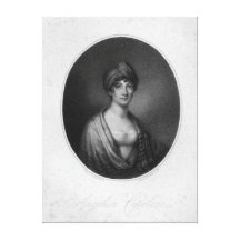Angelica Catalani, engraved by Antoine Cardon Canvas Print