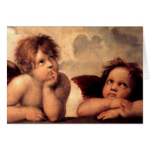 Angels Cherubs Greeting Card