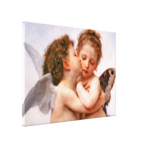 Angels First Kiss, Bouguereau Canvas Prints