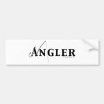 Angler logo bumper sticker