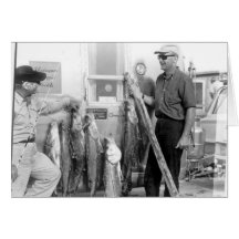 Anglers with Snook, Marco Island, Florida, 1965 Cards