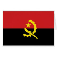 Angola National Flag Greeting Cards