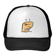 Angry guy mesh hats