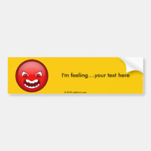 Angry red bumper stickers