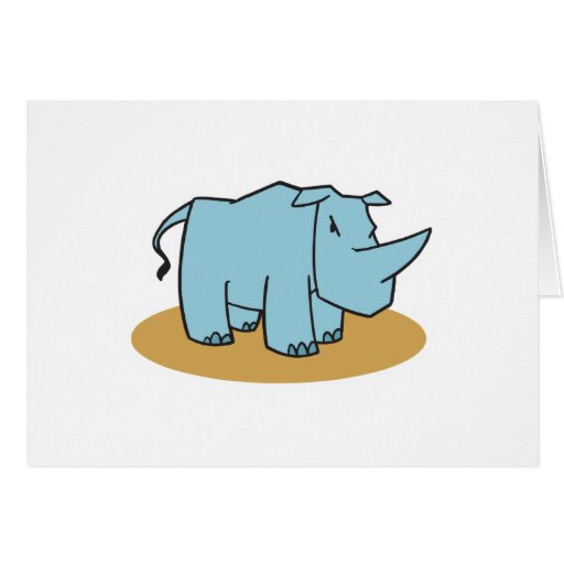 angry rhino card