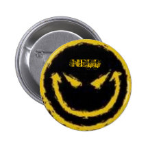 angry smily face button