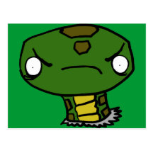Angry Snake Post Card