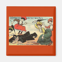 Angry Suffragists Magnet