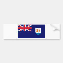 Anguilla National Flag Bumper Sticker