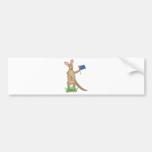 Animal Alphabet Kangaroo Bumper Stickers