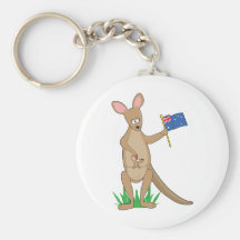 Animal Alphabet Kangaroo Key Chains