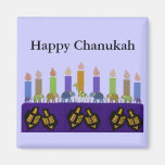 Animal Dreidel Hannukah Menorah Magnet
