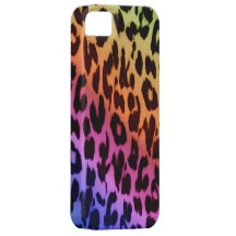 Animal print fur skin of leopard retro colourful 2