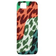 Animal print fur skin of leopard retro wave stripe