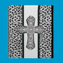 Animal Print Rhinestone Cross Caseable iPad Folio caseable cases