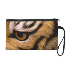 Animal Print Tiger Eye Wristlet Purse