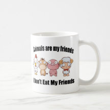 Animals are my friends mugs