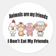 Animals are my friends stickers