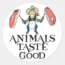Animals Taste Good Stickers