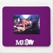 Anime Cat Mouse Pad