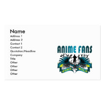 Anime Fans Gone Wild Business Card Template