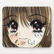 Anime gal mouse pad