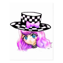 Anime Girl Manga Punk Lolita Harajuku Gothic Style Post Card
