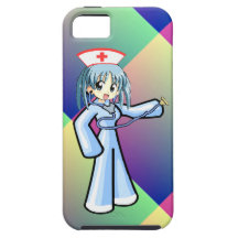 Anime Nurse with Stethoscope iPhone 5 Case