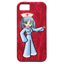 Anime Nurse with Stethoscope iPhone 5 Case