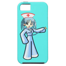 Anime Nurse with Stethoscope iPhone 5 Case