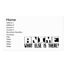 Anime What Else Is There? Business Card Template