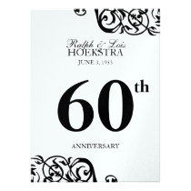 Anniversary table centerpiece party reception invitations