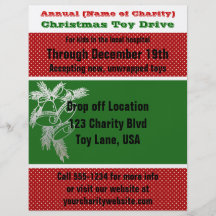 Annual Charity Christmas Toy Drive Silver Bells Flyers