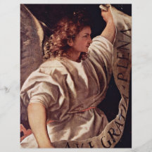 Annunciation Angel By Tizian (Best Quality) Flyer Design