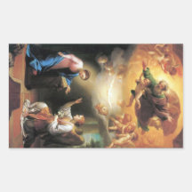 Annunciation by Anton Raphael Mengs Rectangle Sticker