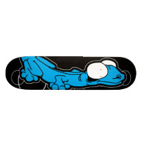 Anole Ebony (Cyan) Skateboard Deck skateboards