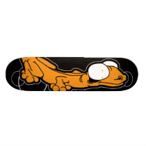 Anole Ebony (Orange) Skateboard Deck skateboards