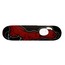 Anole Ebony (Red) Skateboard Deck skateboards